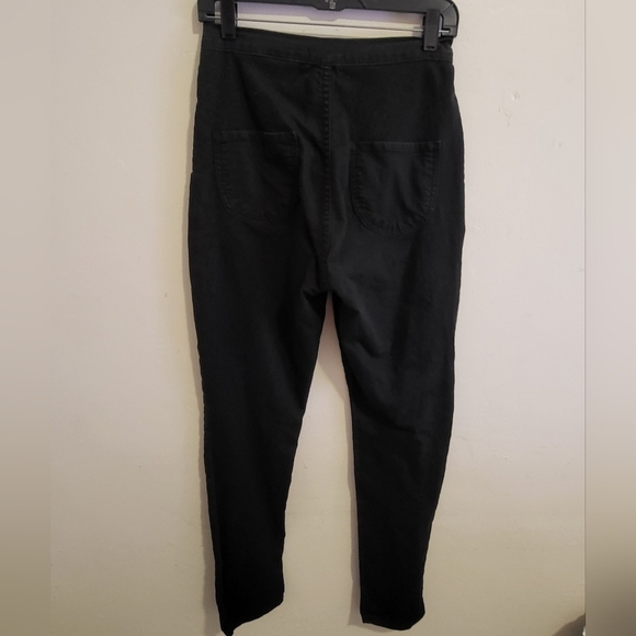 Fashion Nova Super High Waist Denim Skinnies - Black (Size 11) - Picture 5 of 7